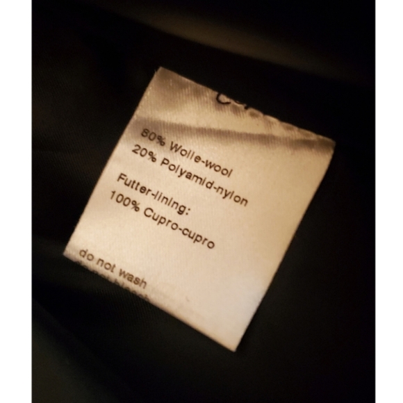 New AKRIS PUNTO Ruffled Back Single-Breasted Coat Size 12 Black - Picture 8 of 12